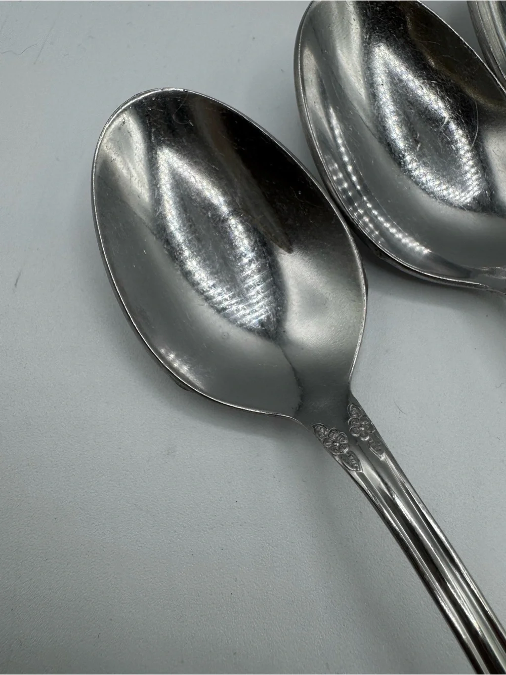 Oneida Ltd Wm Rogers Deluxe Mansfield Stainless Flatware Set Of 6 Teaspoons